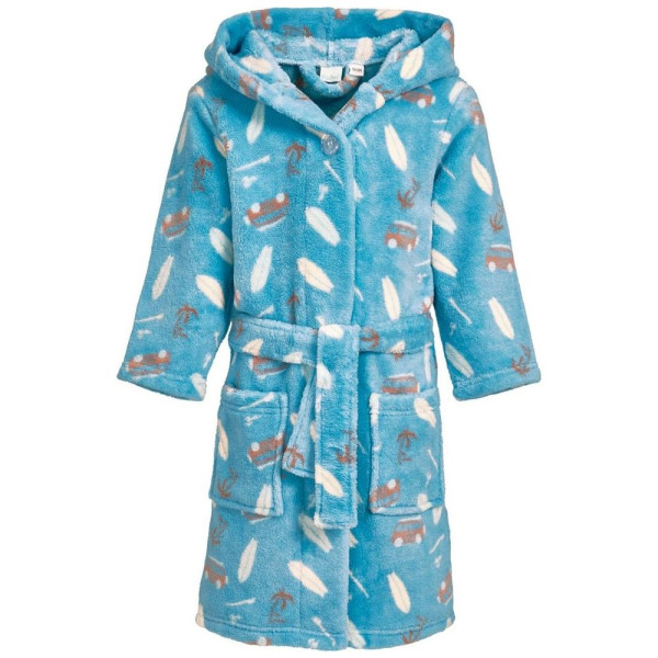 Playshoes Kids Bathrobe Fleece-Bademantel Surf-Bus 340117