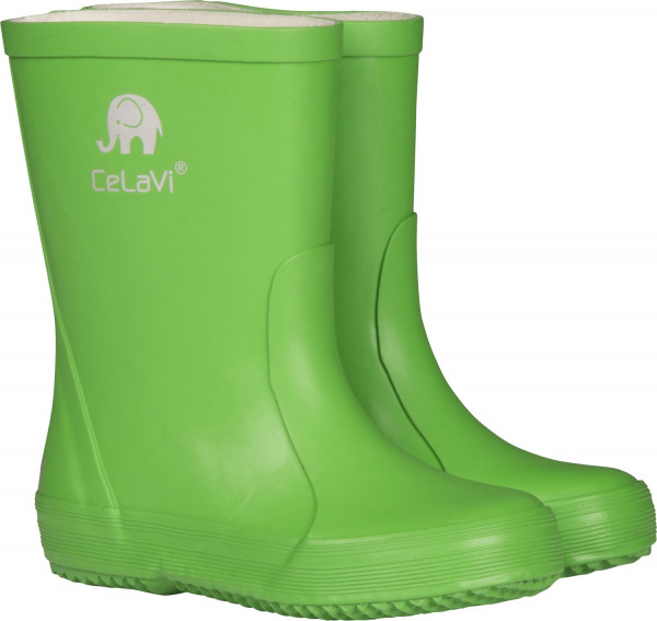 CeLaVi Kinder Gummistiefel Basic Wellies Solid Green