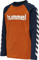Hummel Boys Longsleeve T-Shirt Bombay Brown