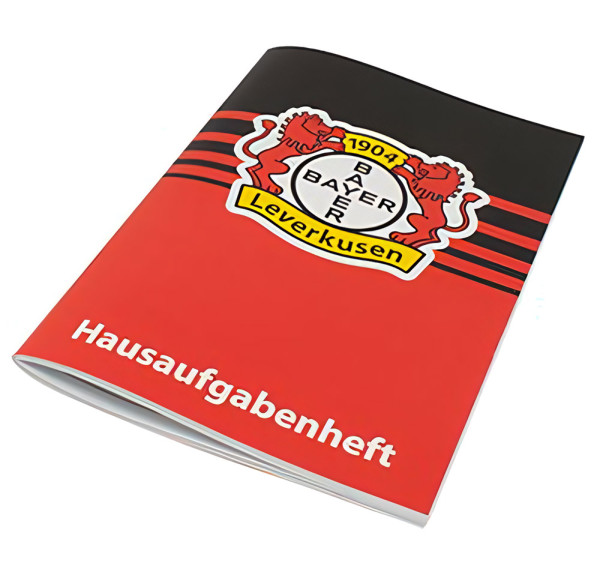 Bayer 04 Leverkusen Hausaufgabenheft Fussball Rot/Schwarz