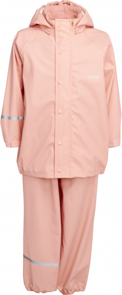 Celavi Kinder Regenset Basic Rainwear Set Solid PU Peach