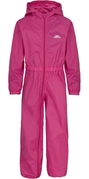 Trespass Kinder Regenset Button - Childs Unisex Rain Suit Gerbera