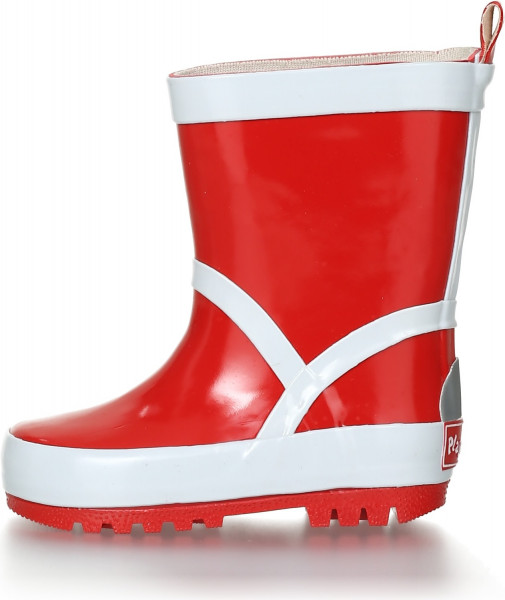 Playshoes Kinder Gummistiefel Uni Rot