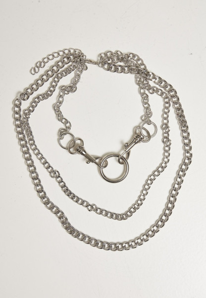 Urban Classics Kette Carabiner Necklace Silver