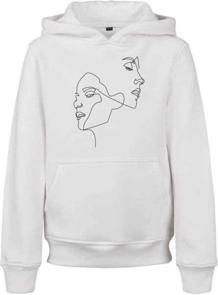 Mister Tee Jungen Sweatshirt Kids One Line Fit Hoody White
