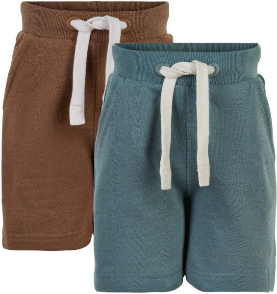 Minymo Kinder Sweat Short Basic 53-Sweat short (2-pack)