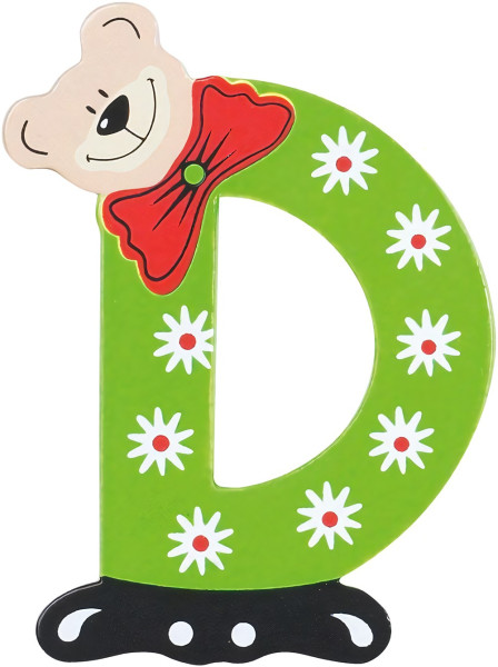 Playshoes Kinder Holz-Buchstaben D