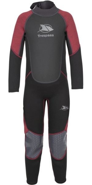 Trespass Kinder Badeeinteiler Amigo - Kids 3Mm Full Wetsuit Merlot Marl