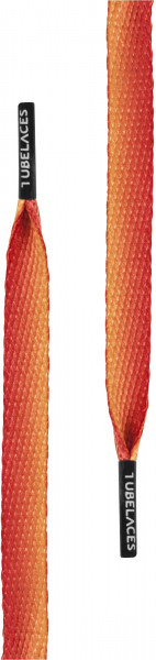 Tubelaces Schnürsenkel White Flat Sundowner Pack (Pack of 5 pcs.) Orange-130 cm