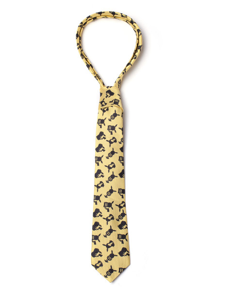 Pokémon Ties Pokémon - Pikachu Silhouette Necktie Yellow
