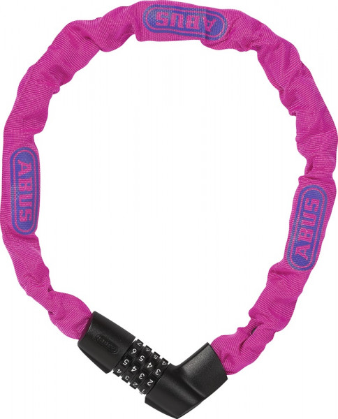 ABUS Fahrradschloss Tresor Kettenschloss 71265 Neon Pink