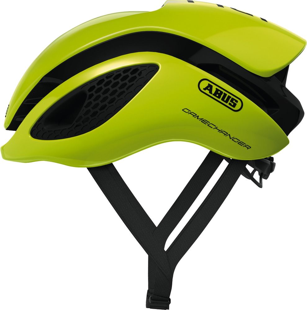ABUS Fahrradhelm GameChanger Road Helm 77810P Neon Yellow | Helme | Active  with Kids | toj.de