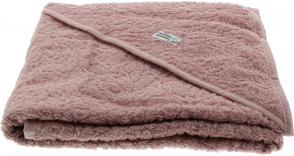 Pippi Baybwear Kinder Badetuch Organic Hooded Towel 83x83 cm Pale Mauve Purple