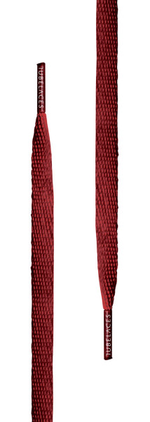 Tubelaces Tubelaces White Flat Maroon