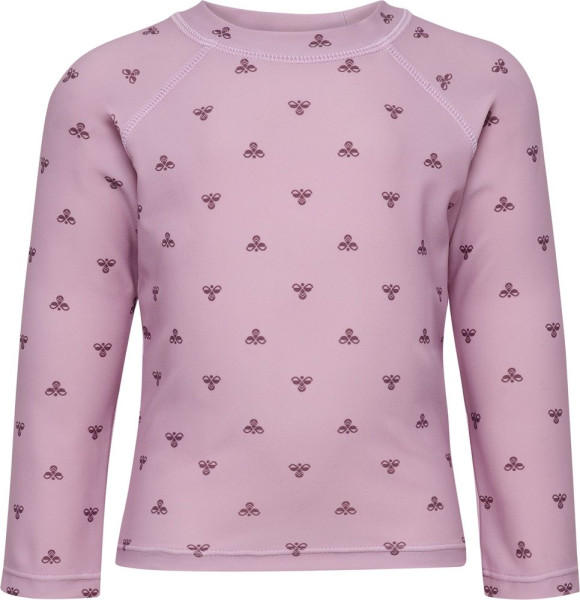 Hummel Kinder Badeshirt Hmlmini Bee Aop Swim T-Shirt L/S 232509