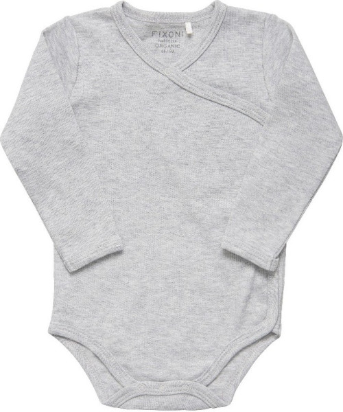 Fixoni Kinder Wrap Body LS, Solid 422302-Grey Melange