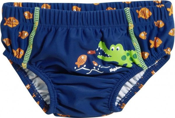 Playshoes Kinder Badehose UV-Schutz Windelhose Krokodil Marine