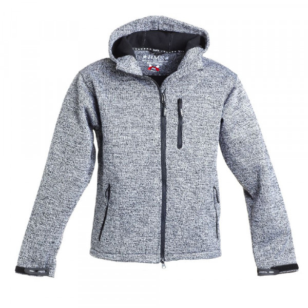 BMS Softknit Jacke Herren Anthrazit