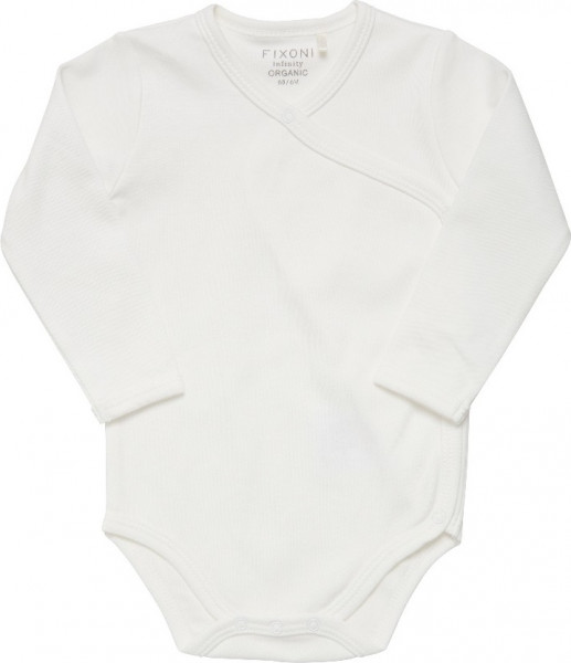 Fixoni Kinder Wrap Body LS, Solid 422302-Offwhite