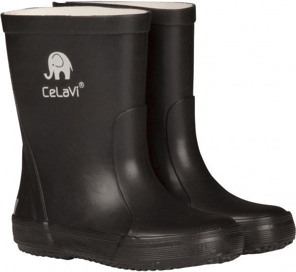 Celavi Kinder Gummistiefel Basic Wellies Solid Black