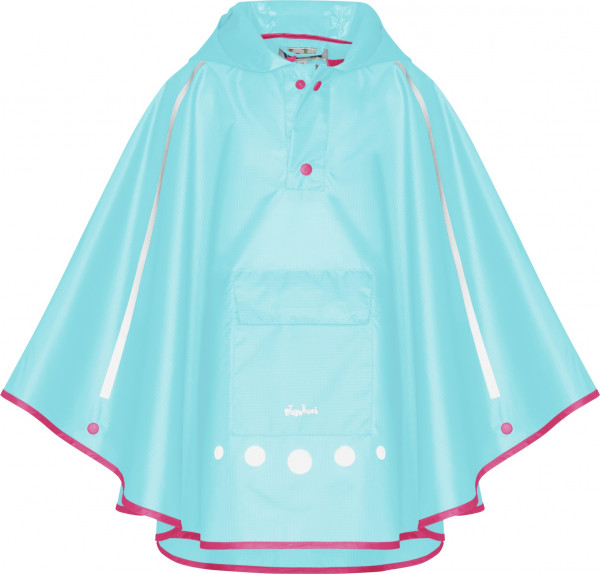 Playshoes Kinder Regenponcho faltbar türkis