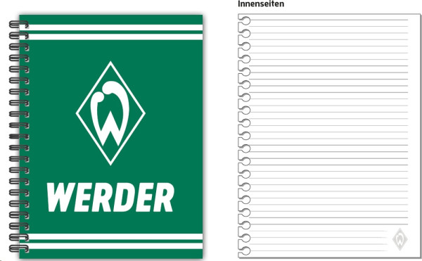 SV Werder Bremen Notizbuch mit Ringbindung 1023469