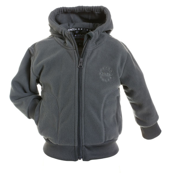 BMS Kinder Antarctic Clima-Fleece College Kids Jacke Cool Grey