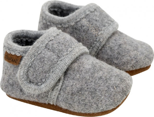 En Fant Kinder Baby shoes Baby Wool slippers 250008-Grey Melange