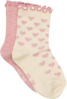 Minymo Kinder Socke Socks with Lettuce Hem (2-Pack) 6528